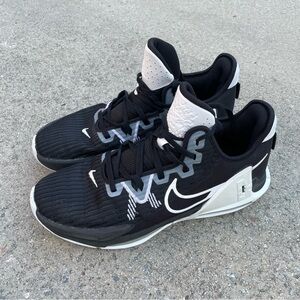 Nike LeBron Witness 6 Black & White Sneakers 12 D09843-002